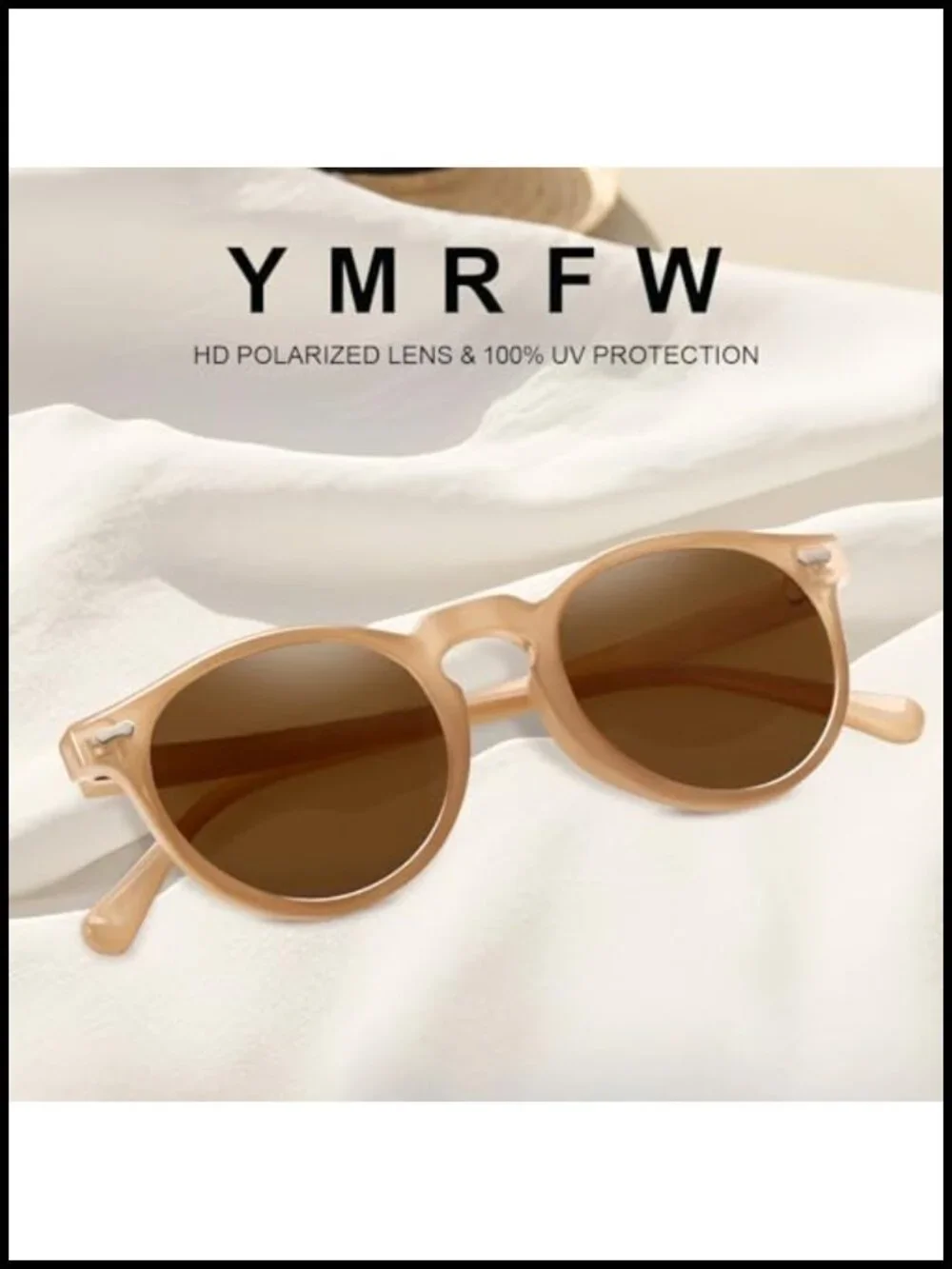 Vintage Round Polarized Sunglasses UV Protection Retro Circle Glasses